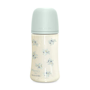 Biberón con tetina fisiológica SX Pro M 270ml Poetry azul 