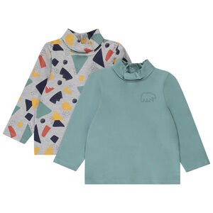 Pelele de bebé niño con cuello alto y estampado fantasía 