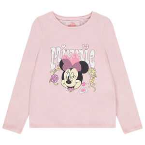Camiseta de manga larga Minnie Disney con lentejuelas para niña 