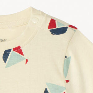Camiseta de manga corta con estampado divertido para bebé niño 