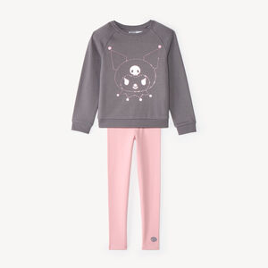 Conjunto de chándal para niña con estampado de Kuromi. 