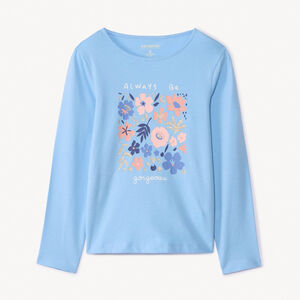 Camiseta de manga larga con estampado fantasía y detalles brillantes para niña  Main Camiseta de manga larga con estampado fantasía y detalles brillantes para niña