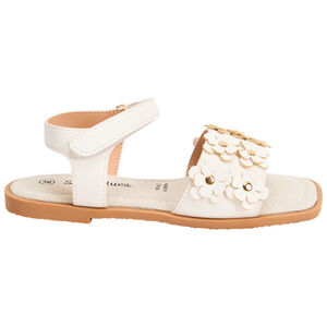 Sandalias de flores 3D con remaches para niña 