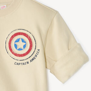 Sudadera de bebé niño de felpa con diseño de Captain America de Marvel. 