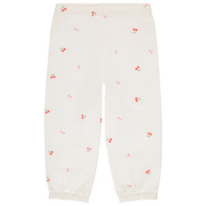 Pantalón jogging de felpa con bordados para bebé niña 