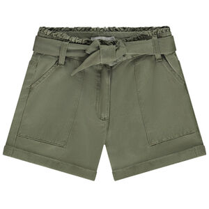 Short paperbag con cinturón para anudar para niña 