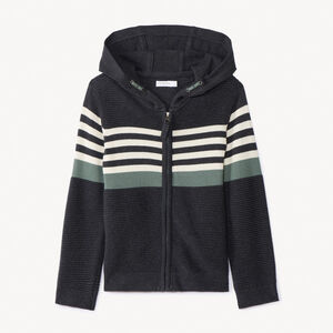 Gilet en tricot fantaisie effet color block pour garçon  Main Gilet en tricot fantaisie effet color block pour garçon