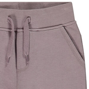 Bermudas de felpa unicolor con cintura elástica niño 