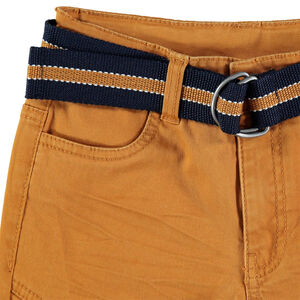 Pantalón de tela teñida con cinturón desmontable 