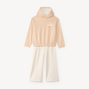 Conjunto de chándal con sudadera con capucha para niña 