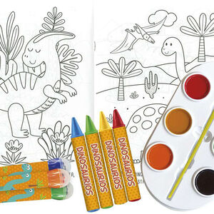 Libro para colorear Dinosaurios +4 años 