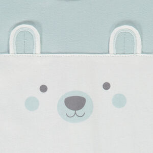 Conjunto corto de 2 piezas de felpa con estampado de osito para bebé niño 