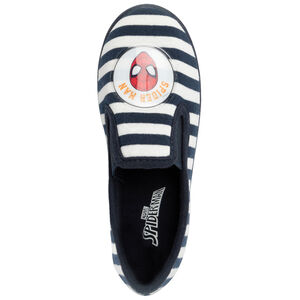 Pack de 2 patucos rayados con estampado de Spiderman para niño. 