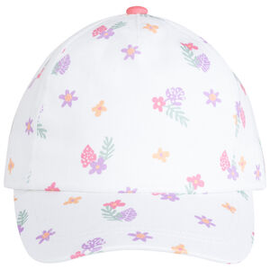 Gorra de bebé con estampado floral 