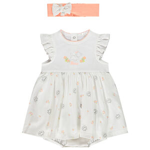 Ensemble robe body + bandeau Marie Disney pour bébé fille 