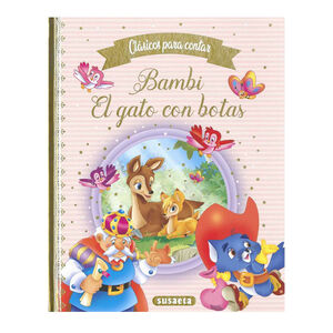 Cuento Bambi y el Gato con botas Colección Clásicos para contar +4años 