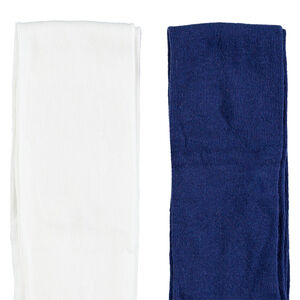 Lote de 2 pares de medias gruesas lisas para niña 