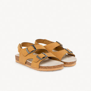 Sandalias con doble hebilla y velcro para niño 