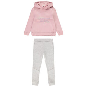 Ensemble jogging + sweat en molleton gratté fantaisie pour fille Main Ensemble jogging + sweat en molleton gratté fantaisie pour fille