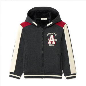 Gilet à capuche à print numéro de sportif pour garçon  