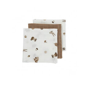 Pack de 3 muselinas medianas 70x70cm Me-Forest Animals Toffe 