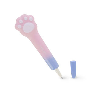 Bolígrafo antiestrés con tinta de gel azul Squeezies gato 