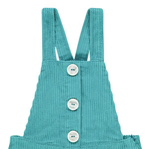 Pelele corto de terciopelo para niña 