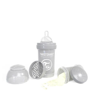 Biberón anticólicos 180 ml - Gris pastel 