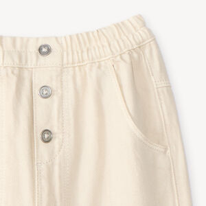 Pantalón de bebé niño de corte globito liso 