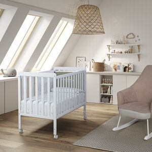 Cuna nordika blanco de 120x60 