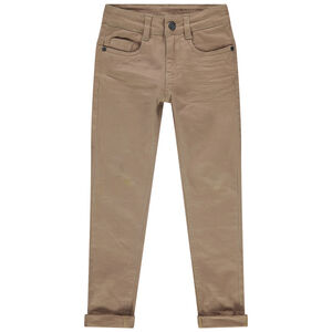 Pantalón slim de twill con efecto arrugado para niño 