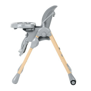 Silla alta ajustable 0+ Jude - Madera y Gris 