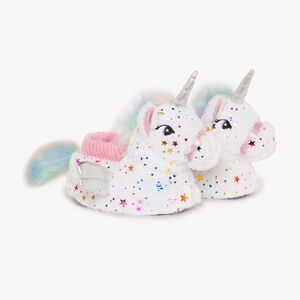 Pantuflas de peluche con estampado de estrellas para niña 