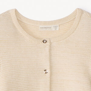 Gilet de punto fantasía con lurex niña 