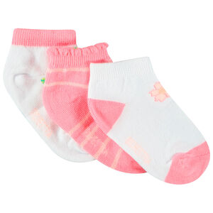 Pack de 3 pares de calcetines cortos para bebé niña 