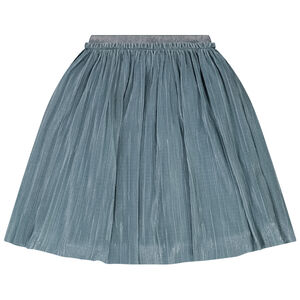 Falda corta plisada con lentejuelas para niña 