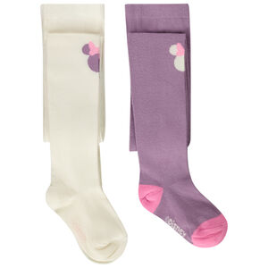 Pack de 2 pares de leotardos gruesos Minnie Disney para niña 
