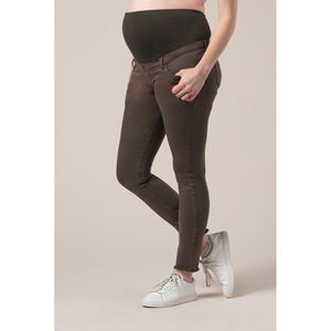 Pantalón premamá de sarga con corte slim y bolsillos Main Pantalón premamá de sarga con corte slim y bolsillos