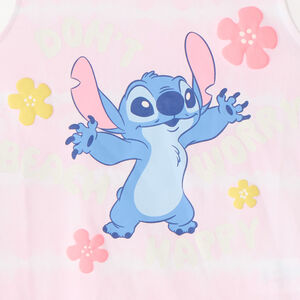 Camiseta sin mangas con estampado tie dye de Stitch de Disney para niña 