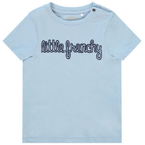 Camiseta de manga corta de algodón para bebé niño 