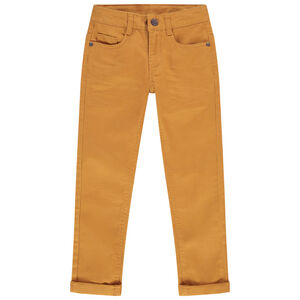 Pantalón con bolsillos liso con efecto desgastado y arrugado Main Pantalón con bolsillos liso con efecto desgastado y arrugado