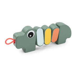 Juguete articulado de madera Croco verde 3M+ 