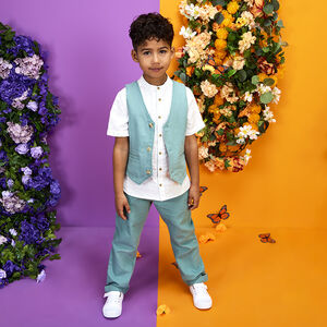 Chaleco de ceremonia tipo camarero niño 
