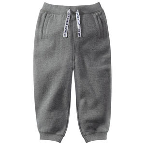 Pantalón de chándal de felpa con cordones estampados 