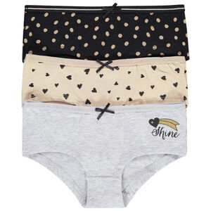 Pack de 3 shorties estampado fantasía Main Pack de 3 shorties estampado fantasía