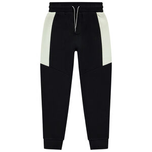 Pantalón de jogging de felpa efecto color block para niño  Main Pantalón de jogging de felpa efecto color block para niño