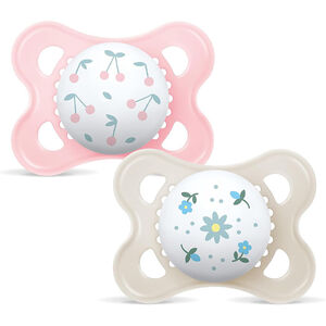 Chupete silicona Original 0-6M Pack 2 uds (modelo aleatorio) - Rosa 