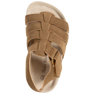 Sandalias de tiras marrones efecto ante para bebé 