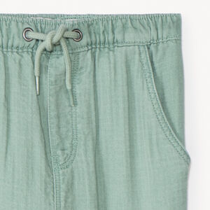Pantalón liso de tela para bebé niño 