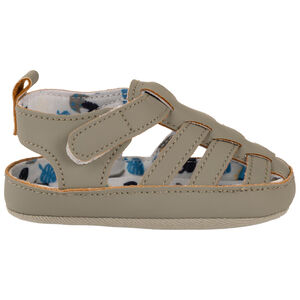 Sandalias cerradas con velcro y forro estampado para bebé niño  Main Sandalias cerradas con velcro y forro estampado para bebé niño